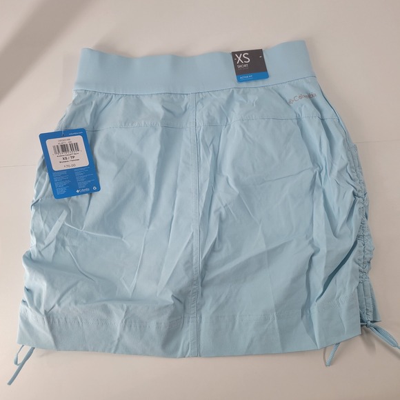 Columbia Women's XS Skort Active Fit Omni Shield Light Blue Skirt Shorts NWT - Picture 2 of 8